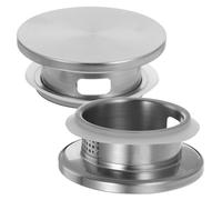 TOPPERFUN Tapa de Jarra Doméstica de Acero Inoxidable 201, Cubierta Filtrante Orificios para Frío y Té, Resistente al Desgaste, Pack 2 Unidades, Adecuado para Cocina y Bebida Saludable