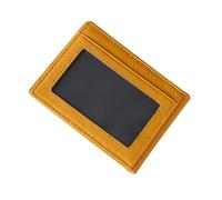 TOPPERFUN Tarjetero De Cuero Organizador Multifuncional, Funda Protectora para Tarjetas De Identificación, Color Marrón Tierra, Unisex, Uso Diario En Oficina y Viajes, Diseño Compacto y Duradero