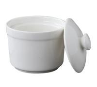 TOPPERFUN Tazón de Cerámica para Estofado de 5 Pulgadas 580 Ml Tapa, Olla Pequeña para Sopa, Cuenco Humeante Resistente y Vajilla de Cocina Adecuado para Vapor y Postres