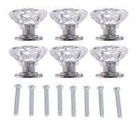 TOPPERFUN Tiradores para Cajones 6 Piezas Mini Perillas de Plástico Pequeñas para Muebles del Hogar, Asas Simples para Armarios y Cajas de Almacenamiento, Instalación Fácil y Duradera, Uso