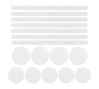 TOPPERFUN Tiras Antideslizantes para Ducha y Escalones Peva 32 Piezas (2cm X 38cm, 8cm y 10cm), Adhesivas, Impermeables y Redondas, Seguridad para Bañeras, Suelos Mojados y Personas Mayores