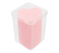 TOPPERFUN Toallitas Quitaesmalte de Uñas 200 Piezas en Forma de Corazón Rosa Fucsia, Algodón sin Pelusa para Quitaesmalte Acrílico y Gel, Tamaño Viaje, Limpieza Eficaz para Cuidado