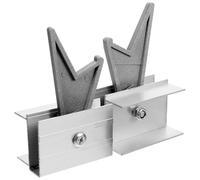 TOPPERFUN Topes de Peldaño para Escalera Extensible Kit de Bloqueo de Peldaños de Aluminio 2 Piezas de Acero Inoxidable Estabilizador de Escalera Plegable para Uso Doméstico y Profesional