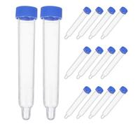 TOPPERFUN Tubo de Recolección de Orina de Plástico con Tapa de Rosca 12 Ml Fondo Puntiagudo para Sedimentos 200 Unidades Tubos de Ensayo para Análisis Clínicos y Laboratorio