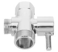 TOPPERFUN Válvula Desviadora de Ducha Vías Cobre Macizo con Cuerpo Electrochapado Antirrayaduras Adaptador T para Filtro y Grifo de Baño Compatible con Alcachofa y Ducha de Mano Control