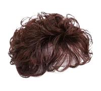 Toppers de cabello para mujeres Cordeado sintético Cabello con flequillo 5.1 '' Toppers transpirables Piezas para el cabello Fluffy en toppers de peluca natural para adelgazar o perder el cabell