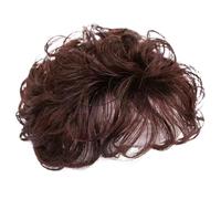 Toppers de cabello para mujeres, topper de cabello rizado corto de 5.1 pulgadas, clip sintético en toppers de pelucas naturales, pieza de cabello de corona superior para mujeres adelgazando el cabell