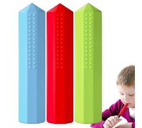 Toppers de lápiz masticables: tubos de lápiz de masticación de silicona, ayuda sensorial | Topper de masticación de pluma inquieto, herramienta de mordedura relajante, de estrés Chewy, apo