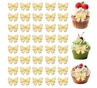 Toppers de Tartas con Moño Cuarenta Piezas de Decoraciones para de Cupcakes