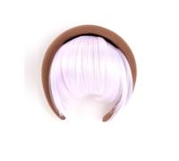 Toppers Diadema desmontable con flequillo sintético falso, pelucas sintéticas con flequillo para uso diario(P1B/613)