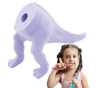 Toppers para pasta de dientes para glúteos - Divertida rutina matutina de dinosaurios para apretar la pasta de dientes | de pasta de dientes de silicona de alimenticio con cierre