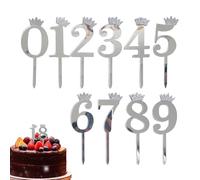 Toppers Pastel de Cumpleaños | Decoración Acrílica para Cupcakes | Topper de Pastel de Cumpleaños - para Boda Retiro Descuento de Diplomas y Familia