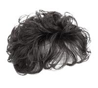 Toppers Piezas para el cabello para mujeres Cabello rizado sintético Topper con flequillo 5.1 '' Toppers transpirables Piezas de Fluffy Clip en peluca natural para adelgazar