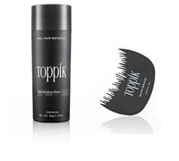TOPPIK 55 gr. Hair Fibers + Hairline Optimizer - Fibras de Pelo - Densificador cabello Pérdida Micro, Color Del Artículo:Negro