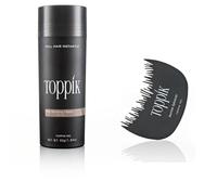 TOPPIK 55 gr. Hair Fibers + Hairline Optimizer - Fibras de Pelo - Densificador cabello Pérdida Micro, Color Del Artículo:Moreno Claro
