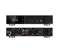 Topping A70 Pro 17000mW *2 Amplificador de auriculares, RCA/XLR/TRS/EXT a 4,4 mm/6,35 mm/4-Pin XLR amplificadores de auriculares simétricos, preamplificadores XLR/RCA, con 12 disparadores (negro)