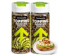 Topping Aguacate Ensalada Carmencita 65 g, Topping sazonador, Ideal para tostadas de aguacate, ensaladas y guacamole, Puede contener trazas de soja, Contiene 2 unidades de 65 g