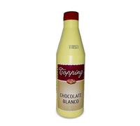 Topping Cresco Profesional 1kg. Salsa para decoracion helados, postres, yogurth, batidos. (Chocolate blanco)