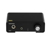 Topping DX1 soporta hasta DSD256 y PCM384 THD+N<0.0002% XMOS XU208 AK4493S 2 ajustes de ganancia de audio de alta resolución DAC y amplificador de auriculares (negro)