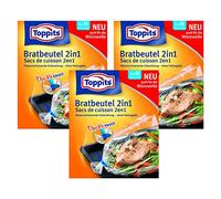 toppits Brateck Bolsa 2 in1 Medium (25 X 38 Cm), 3 Pack (3 x 8 Bolsas)