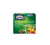 Toppits Mini Zip - Bolsa con Cierre/Bolsa Multiusos (20 x 150 ml + 20 x 380 ml/con Cierre hermético)