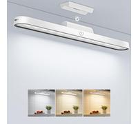 TOPPLEE Luz LED Magnética 2500mAh Luz Armario USB Recargable Luz Nocturna Regulable con Control Táctil Adecuada para Armario, Cocina, Escritorio, Lectura, Maquillar