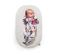 Topponcino - Almohada de tumbona para bebé recién nacido (gris) | La auténtica almohada de apoyo Montessori para bebé, almohada de sujeción para tumbona infantil y tapete de tiempo boca abajo | 24 x