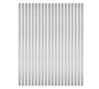 TOPPROS Barra de varillas sólidas de acero inoxidable 304 de 100 mm x 3 mm, paquete de 20