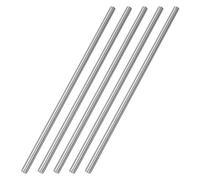 TOPPROS Juego de 5 varillas redondas de acero HSS de 6 mm de diámetro, 200 mm de largo, para eje de taladro, torres, máquina perforadora, eje miniatura, pasador cilíndrico