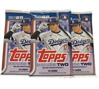 Topps 2025 Series 2 Baseball MLB - Tarjetas de intercambio, 3 paquetes, 14 tarjetas por paquete, 42 tarjetas en total