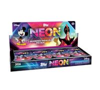 Topps 2026 Disney Neon Hobby Box, sellada de fábrica, 20 paquetes, 5 tarjetas por paquete, 2 paralelos numerados