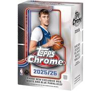 Topps Balón de baloncesto cromado 2025-26, sellado de fábrica, caja de valor