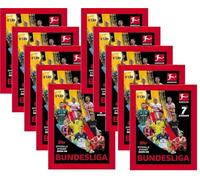 Topps Bundesliga Stickers Temporada 2025/26-10 paquetes de pegatinas de fútbol y BB-Toy-Trades Toploader