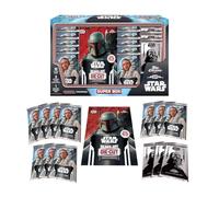 Topps Chrome Star Wars Super Box 2024 - 10 paquetes + 3 paquetes adicionales + tarjeta exclusiva de gran tamaño