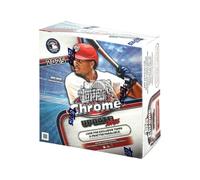 Topps Chrome Update Series Baseball Mega Box (exclusiva de Fanatics) caja de cartas coleccionables (2 tarjetas base Raywave Parallels por caja)