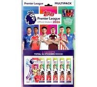 Topps Colección de calcomanías de la Premier League 2026, paquete múltiple