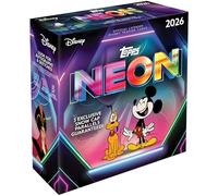 Topps Disney, neón, sellado de fábrica, caja mega