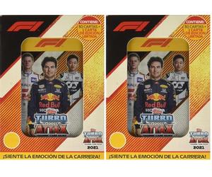 Topps - F1 Turbo Attax Mini Lata Modelos Surtidos (Paquete de 2)