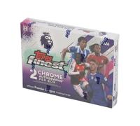 Topps Finest Premier League EPL - Caja de pasatiempos de fútbol 2026 - 2 autos, 12 insertos, refractores