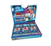 Topps Finest UEFA Club Competitions 2025/26 Hobby Box - 6 paquetes, 10 tarjetas por paquete, 2 autógrafos por caja