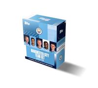 Topps Manchester City FC Team Set 2024/25-30 tarjetas por caja, incluyendo una tarjeta autógrafo, reliquia o reliquia automotriz dentro de cada caja