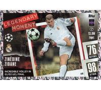 Topps Match Attax 2023 2024 Zinedine Zidane Legandary Moment - Tarjeta de intercambio
