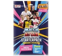 Topps Match Attax Bundesliga 2025/2026 - Starter Pack de 27 cartas con 2 ediciones limitadas, tarjeta táctica, carpeta de colección, campo de juego y revista - Incluye protección de envío HeartGlobal