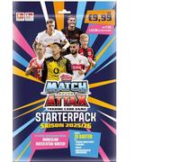 Topps Match Attax Bundesliga 2025/26 - Pack de iniciación (20 tarjetas, incluye 2 limitadas y 1 táctica, carpeta coleccionable, revista y campo de juego), juego de iniciación oficial