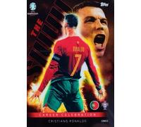 Topps Match Attax UEFA Euro 2024, Carta Ultra RARA Career Celebration de Cristiano Ronaldo 'The Siuuu', Portugal