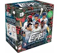 Topps Mega Caja sellada de fábrica de béisbol navideña 2024, Paquetes de Cera de béisbol