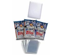 Topps Paquete de cartas coleccionables de béisbol de la serie 2025, 3 paquetes sellados de fábrica con 36 tarjetas en total, incluye 10 fundas de centavo y 1 cargador superior (serie 2 - 36 tarjetas)