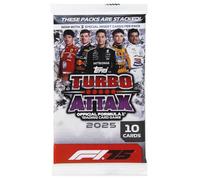 Topps Paquetes de cartas coleccionables F1 Turbo Attax 2025 | 10 tarjetas con 3 tarjetas especiales por paquete
