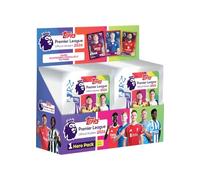 Topps Pegatinas de la Premier League 2026, caja completa, contiene 100 paquetes de calcomanías (6 calcomanías por paquete).