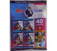 Topps Premier League 2026 Cartas Coleccionables Mega Multipack: 40 Cromos + 3